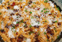 Spicy Chili Oil Pasta with Caramelized Onions