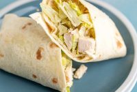 Chicken Caesar Wrap with Creamy Dressing