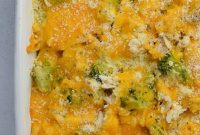 Keto Cheesy Chicken Broccoli Casserole with Cauliflower Rice