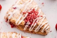 Fresh Strawberry Scones Recipe with Tender Crumb