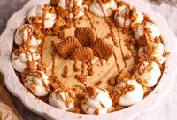 Creamy No-Bake Cookie Butter Pie Recipe