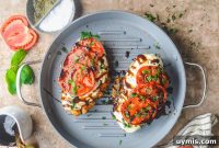 Caprese Grilled Chicken with Herb Roasted Potatoes