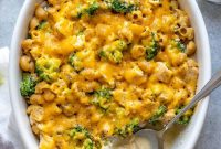 Creamy Broccoli Chicken Pasta Casserole