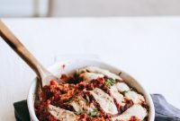 Spaghetti Squash Bake with Red Wine Meat Sauce