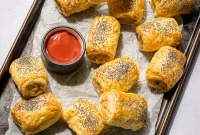 Vegan Sausage Rolls with Sage and Red Onion Recipe
