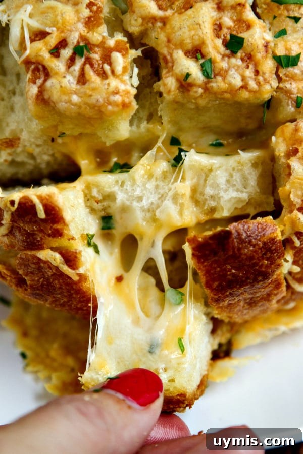 Cheesy Chive and Garlic Pull-Apart Bread Recipe 3 cheesy chive & garlic pull-apart bread - EASY and tastes AMAZING!