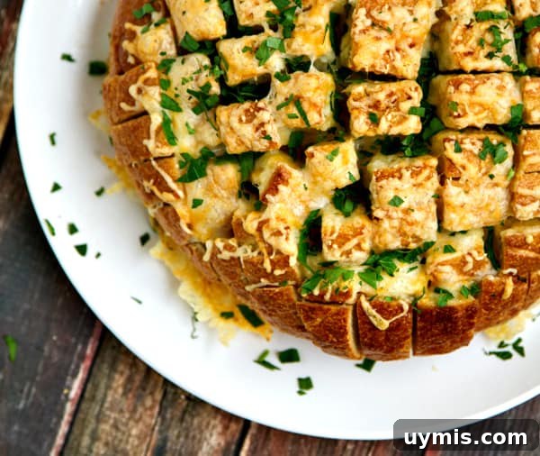 Cheesy Chive and Garlic Pull-Apart Bread Recipe 4 cheesy chive & garlic pull-apart bread - EASY and tastes AMAZING!