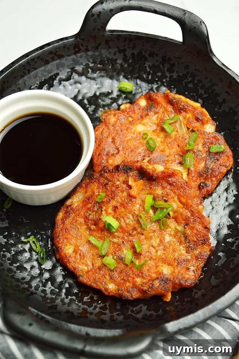 tuna kimchi pancakes
