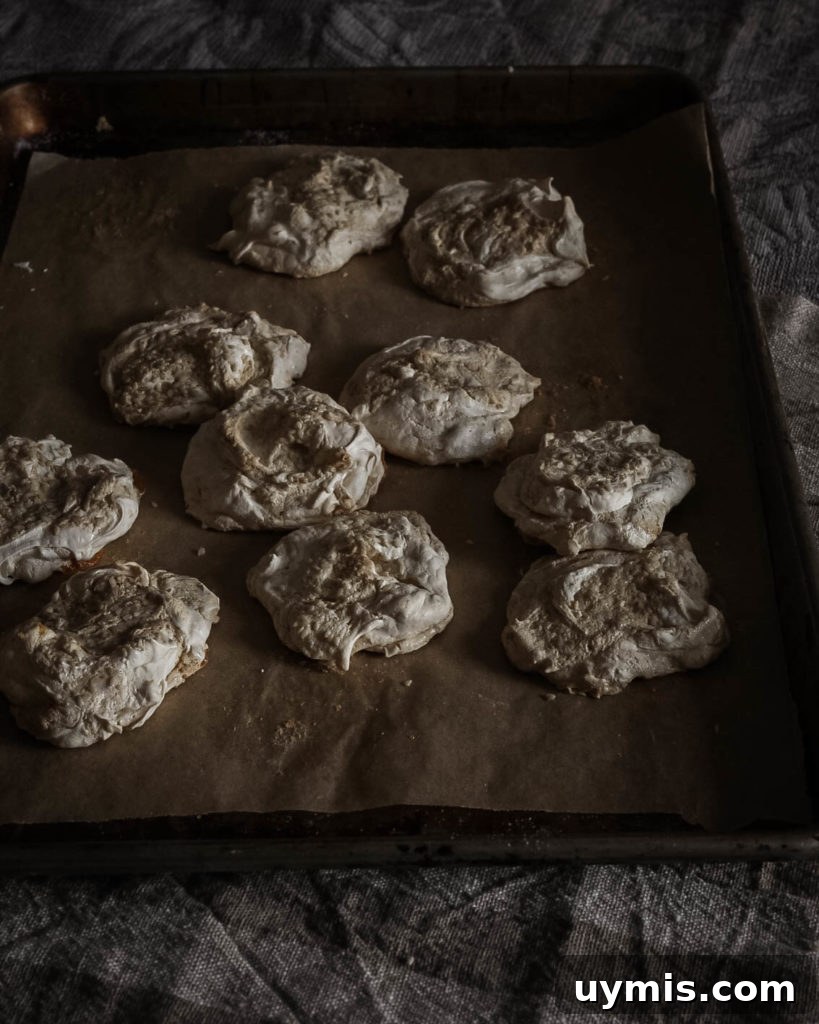 Halva and Tahini Forgotten Cookies 7 Passover halva tahini meringue cookies