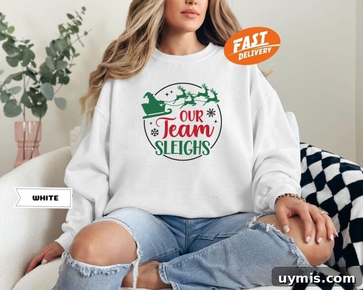 Image for Our Team Sleighs Adult Office Christmas Sweater