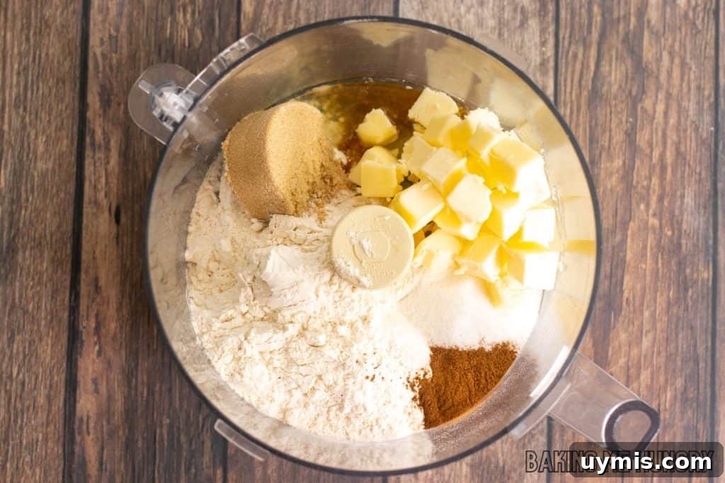 Cinnamon Shortbread Cookies Recipe 4 ingredients in food processor