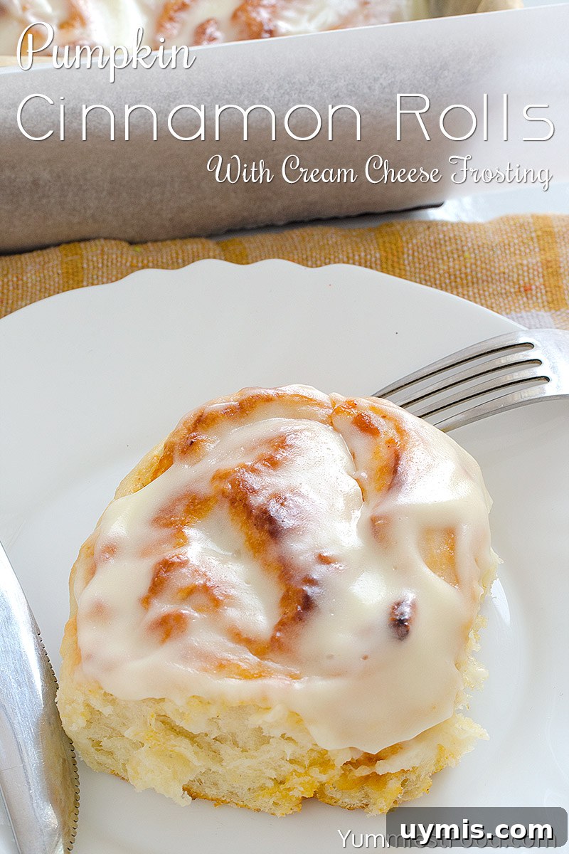 Pumpkin Cinnamon Rolls with Cream Cheese Frosting 2 Pumpkin Cinnamon Rolls With Cream Cheese Frosting