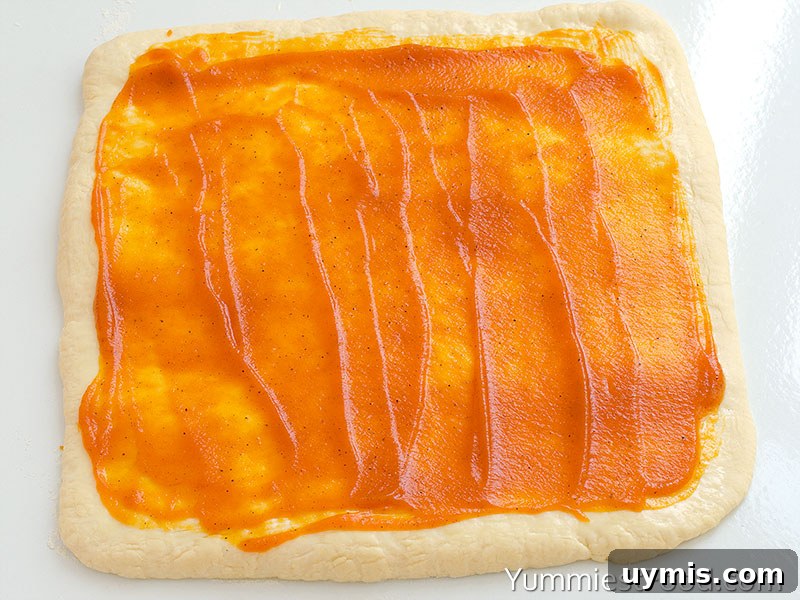 Pumpkin Cinnamon Rolls with Cream Cheese Frosting 3 Pumpkin Cinnamon Rolls With Cream Cheese Frosting - Making - Step 1