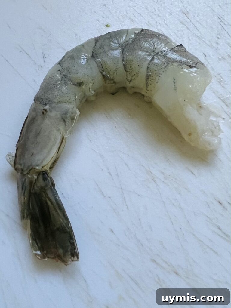 Italian Pan Fried Butterflied Shrimp Recipe 7 One peeled large shrimp.