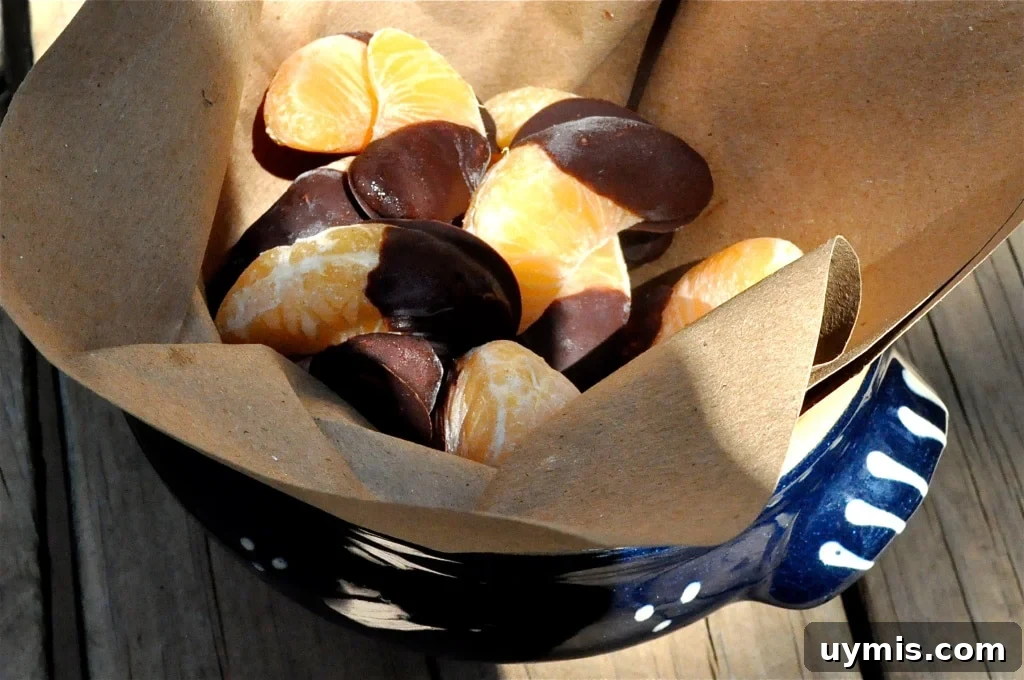 frozen chocolate orange bites