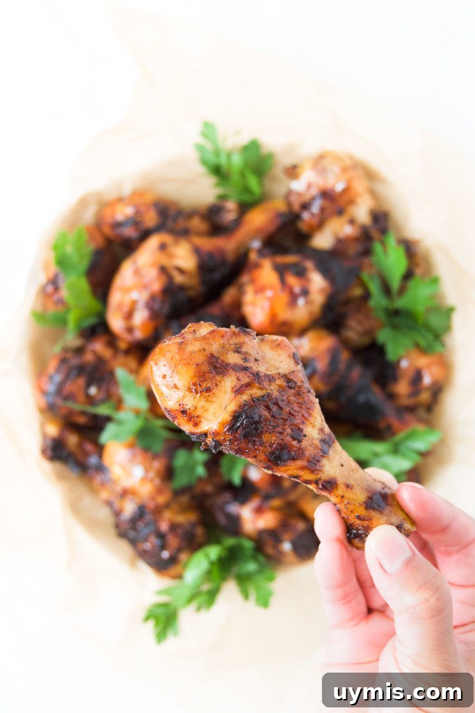 Beer Marinated Grilled Drumsticks