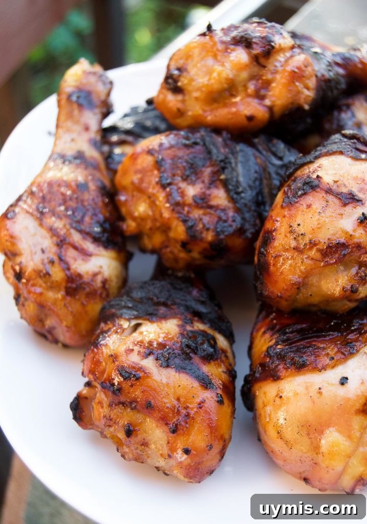 Beer Marinated grilled drumsticks