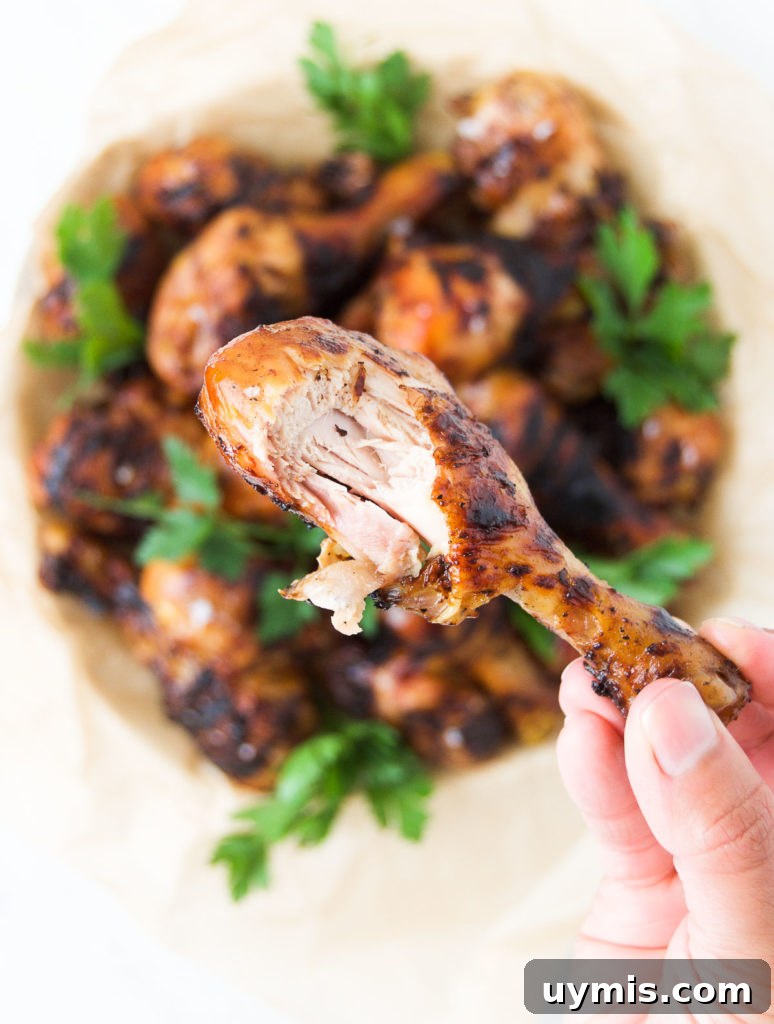 One bit Beer Marinated Grilled Drumstick
