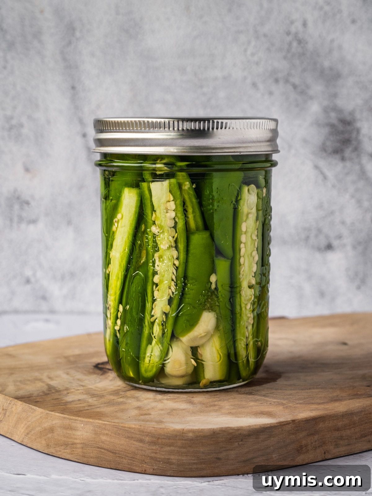 How to Make Pickled Serrano Peppers 2 Jar of pickled serrano peppers.