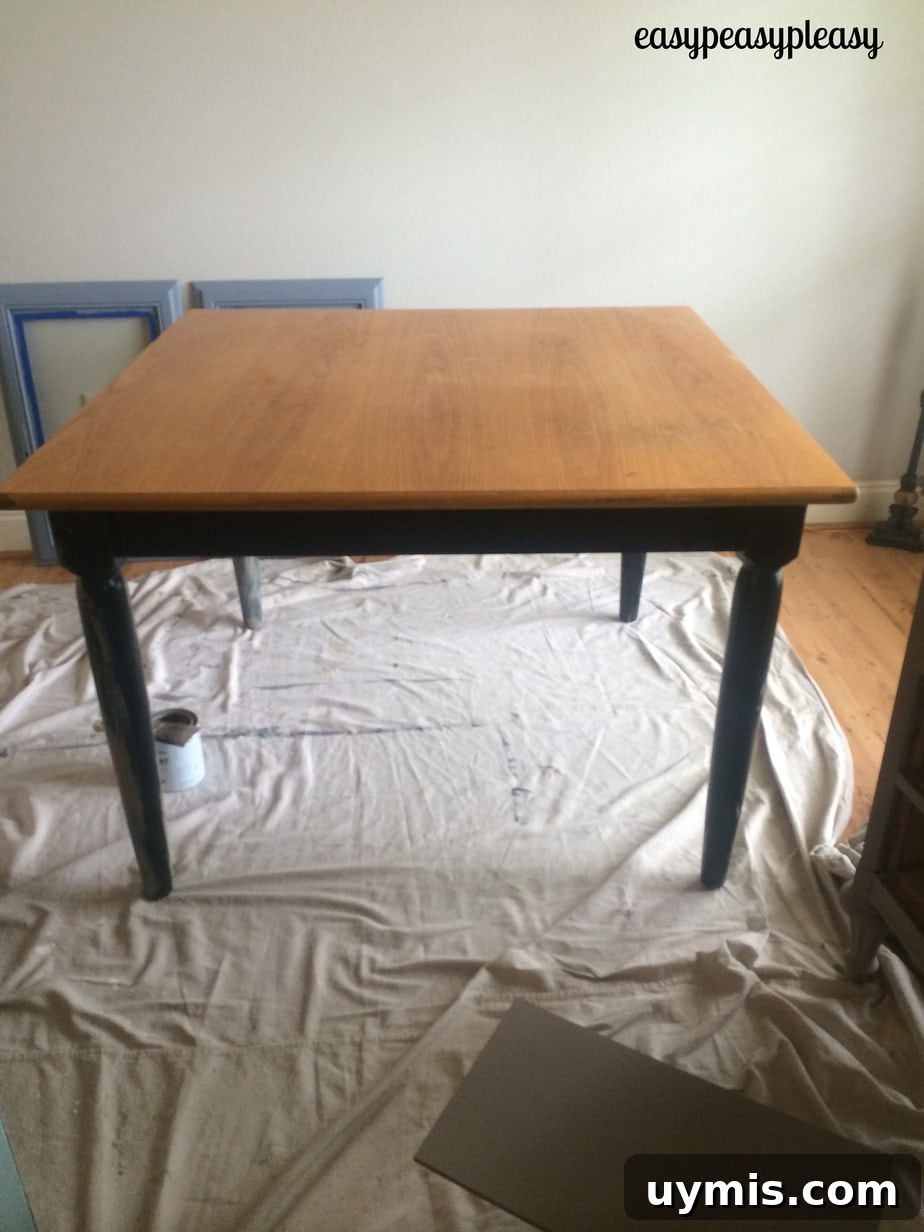 DIY Table redo with Annie Sloan Chalk Paint