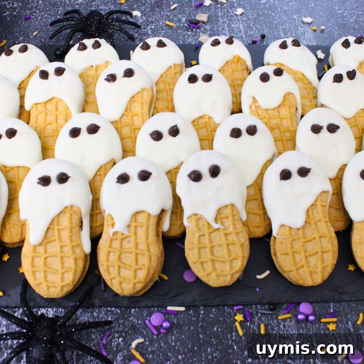 Fall Pumpkin Rice Krispie Treats with Rolos 17 nutter butter ghost cookies dinners done quick featured image