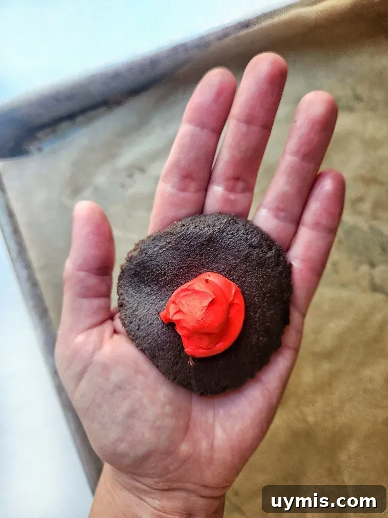 add the cheesecake filling into the cookie dough