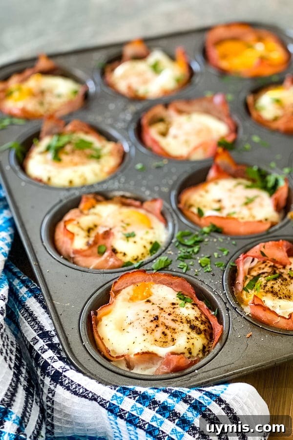 Make-Ahead Ham and Egg Breakfast Cups Recipe 5 baked breakfast with eggs