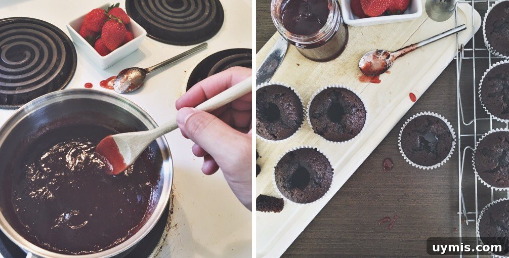 Chocolate Strawberry Champagne Cupcakes Recipe 3 img 131 2