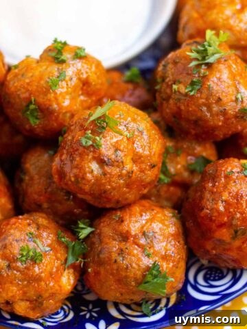 Buffalo Turkey Meatballs
