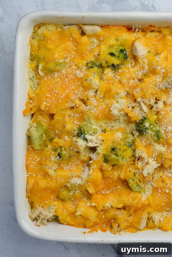 Keto Cheesy Chicken Broccoli Casserole with Cauliflower Rice 2 Keto Cheesy Cauliflower Rice with Broccoli and Chicken Casserole