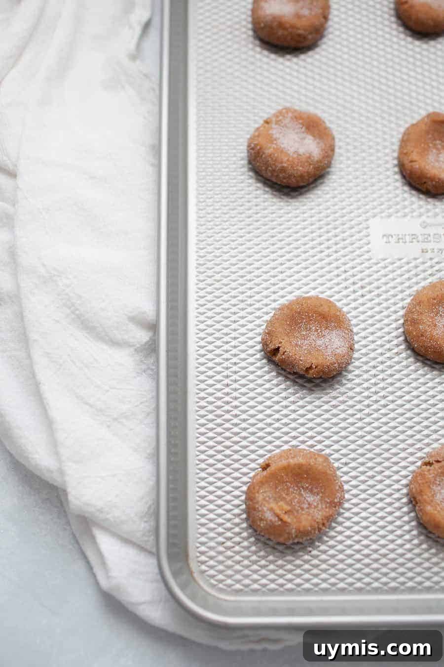 Pumpkin Snickerdoodle Cookies 3 Pumpkin snickerdoodle cookies coated in cinnamon sugar.