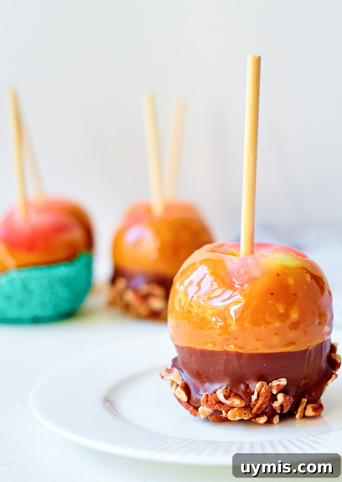 How to Make Caramel Apples: Classic Fall Recipe 2 An apple dipped in caramel and nuts