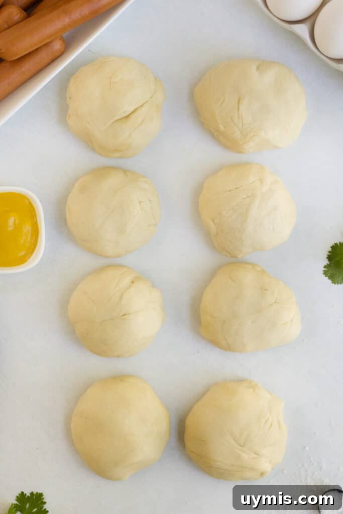Pretzel Dogs Recipe: Soft Pretzel-Wrapped Hot Dogs 4 Wrapped pretzel hot dogs