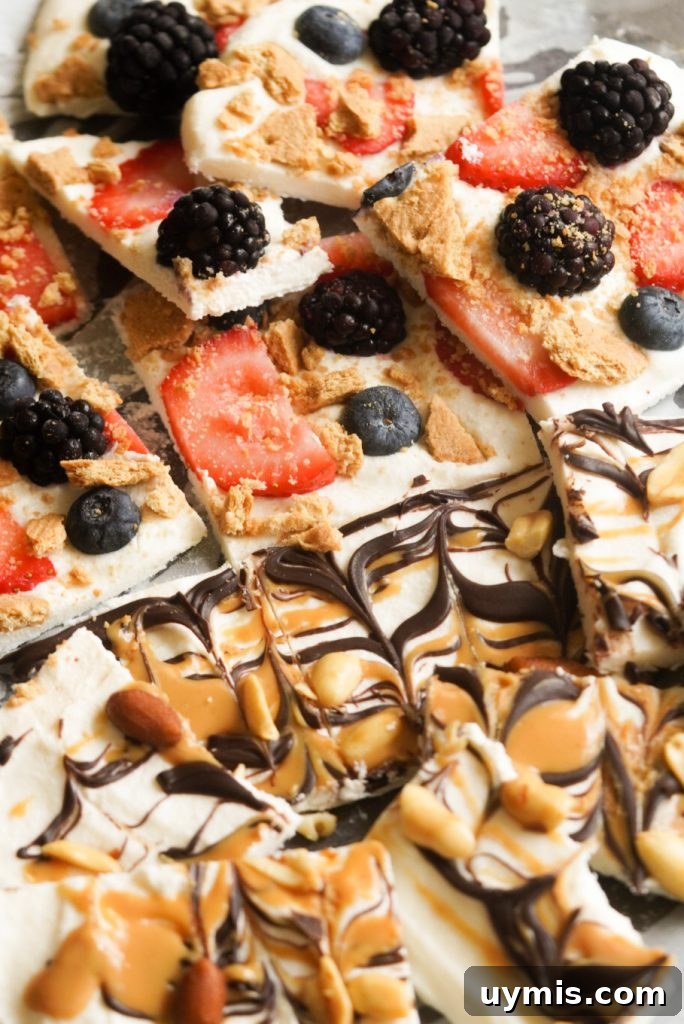 Viral High Protein Frozen Cottage Cheese Bark 14 frozen cottage cheese bark slices