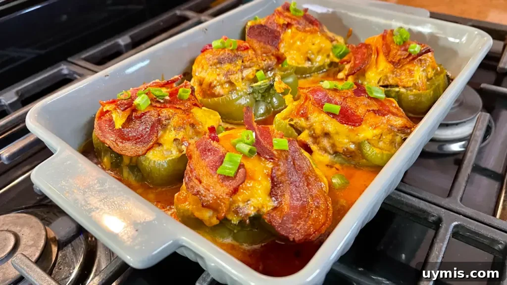 Meatloaf-Stuffed Bell Peppers with Tomato Glaze 2 Meatloaf stuffed peppers