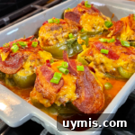 Meatloaf-Stuffed Bell Peppers with Tomato Glaze 3 Small thumbnail of meatloaf stuffed pepper
