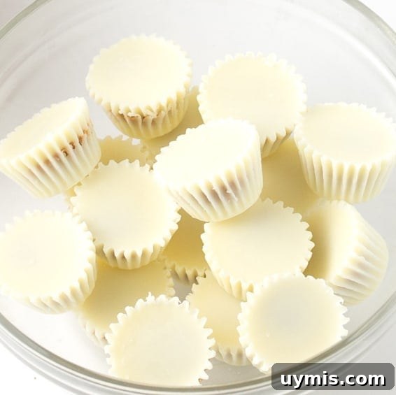 Halloween Eyeball Cookies with Peanut Butter Cups 7 Mini white peanut butter cups