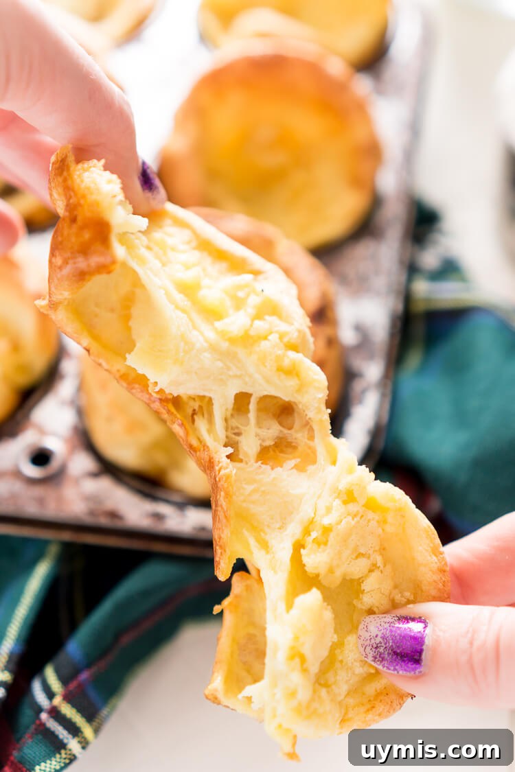 Classic Yorkshire Pudding Recipe 4 Easy homemade Yorkshire Pudding with crisp edges and a fluffy center