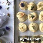 Lemon cream scone on a plate