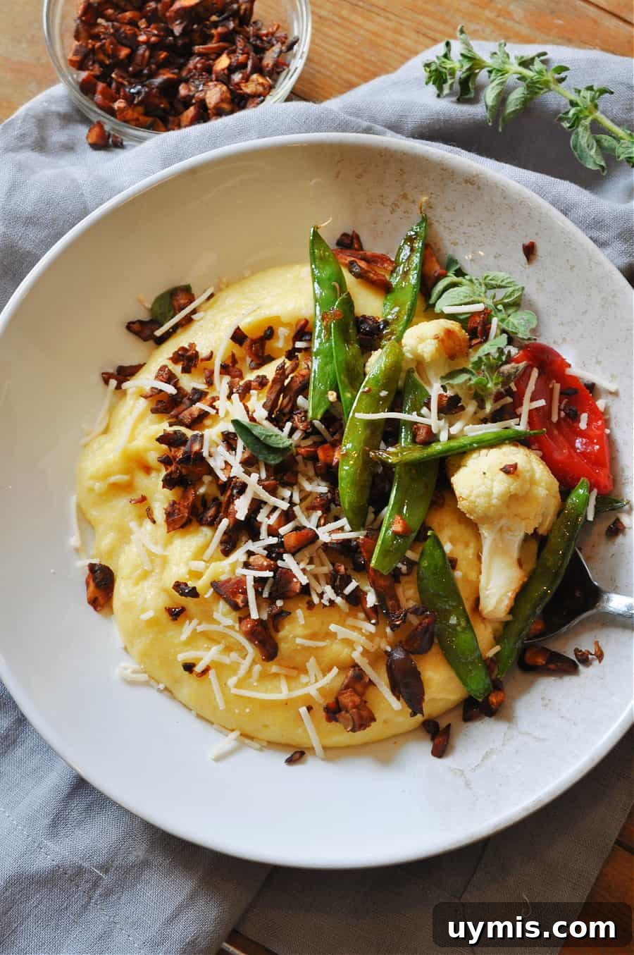 Creamy Vegan Polenta Carbonara Recipe 2 img 17600 1