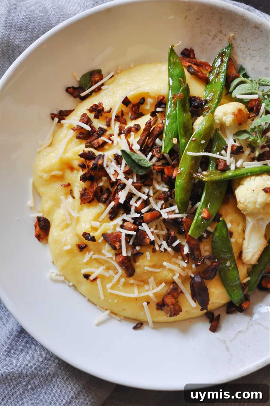 Creamy Vegan Polenta Carbonara Recipe 3 img 17600 2