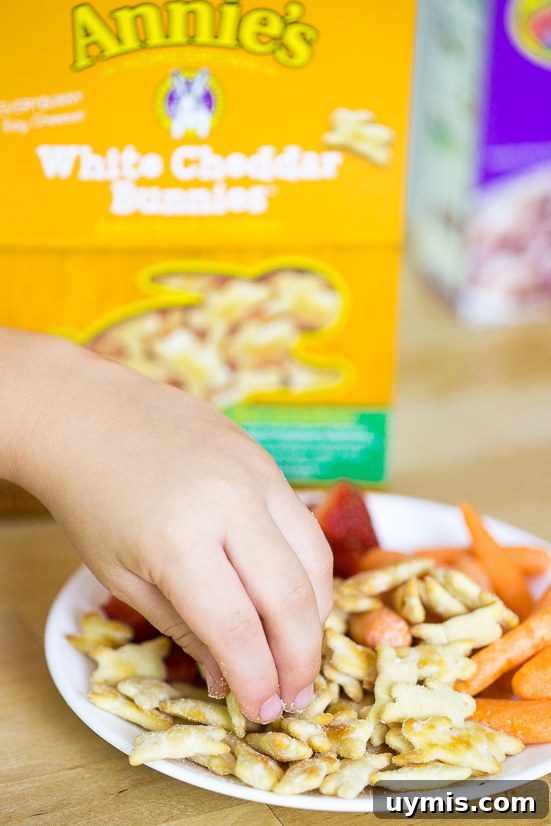Milk and Cereal Bars Recipe for a Grab and Go Breakfast 8 Homemade Milk and Cereal Bars made with Annie's Cocoa Bunnies Cereal are a perfect grab-and-go easy breakfast for kids that is totally customizable to what you love!