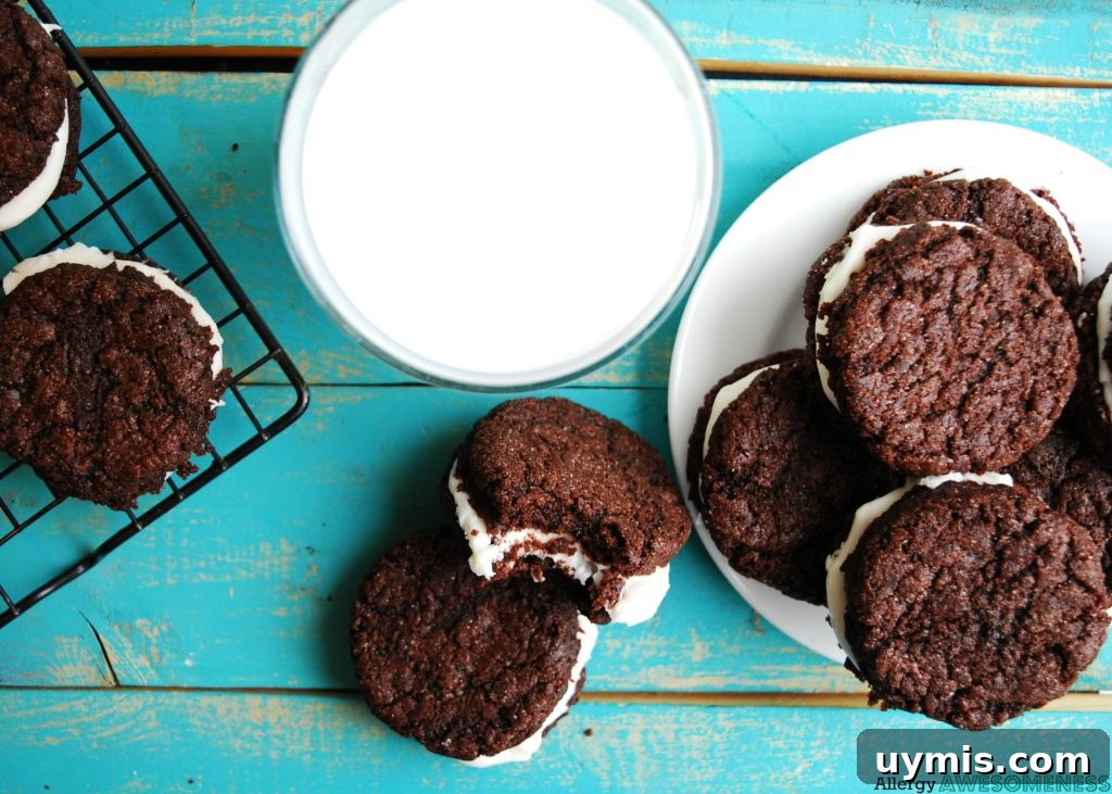 Vegan Homemade Oreos Free of Top 8 Allergens 4 Allergy-friendly Homemade Oreo Recipe by AllergyAwesomeness.com