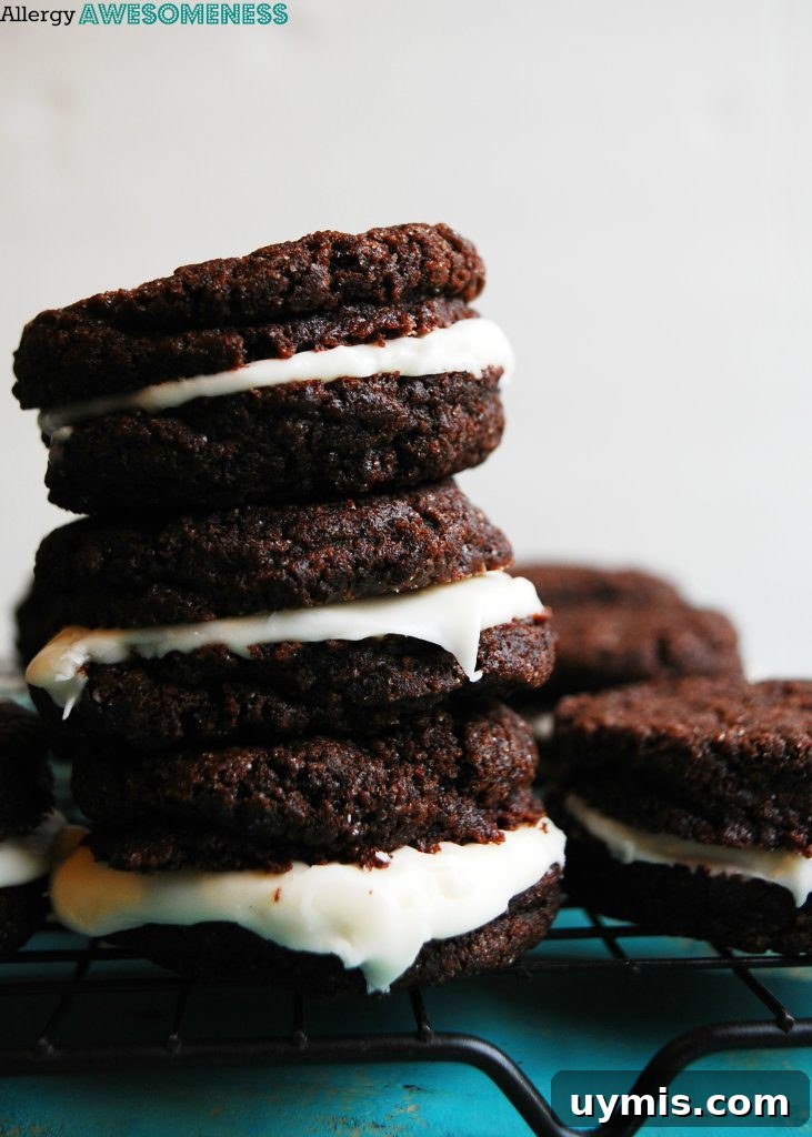 Vegan Homemade Oreos Free of Top 8 Allergens 5 Allergy-friendly Homemade Oreo Recipe by AllergyAwesomeness.com
