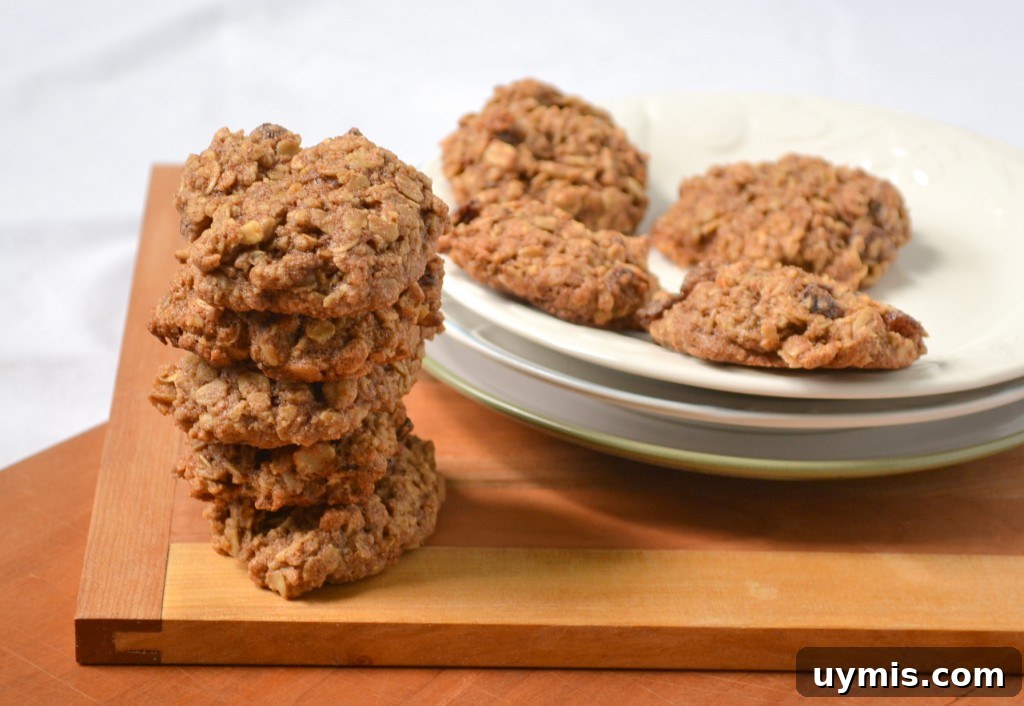 Chewy Spelt Oatmeal Raisin Cookies Chewy spelt oatmeal raisin cookies