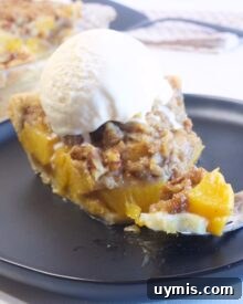 Brown Sugar Peach Crumble Pie recipe.