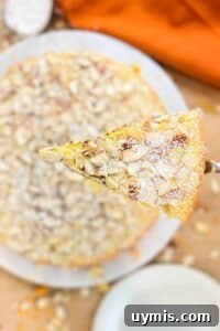 Italian Almond Cake Recipe with Tender Crumb 11 Serving a slice of cake