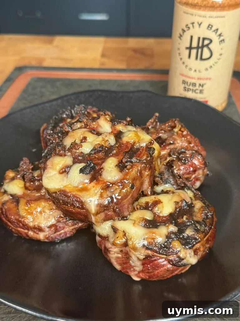grilled pinwheels on a plate