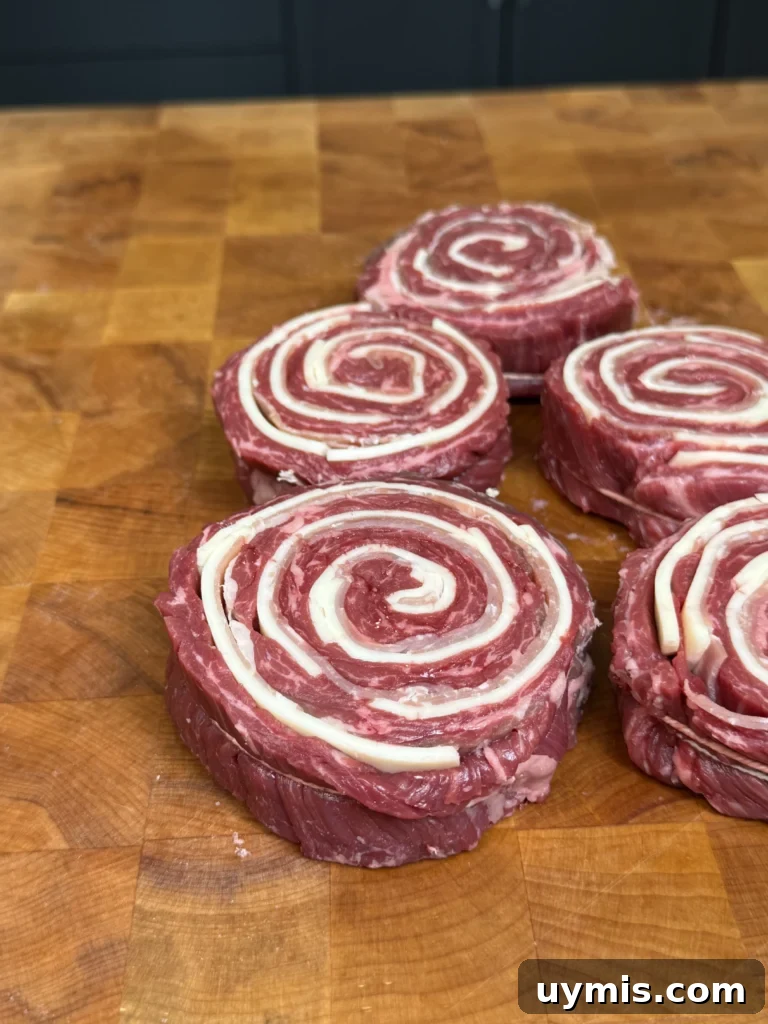 rolled up pinwheels