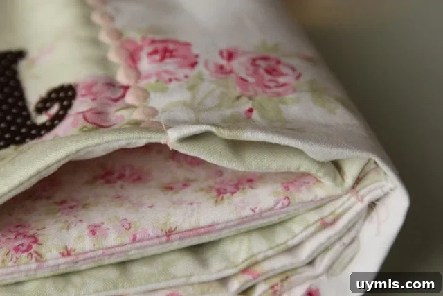 Quiet Book Sew Along Part 9 Finishing Your Book 15 Closing the quiet book binding with a slipstitch